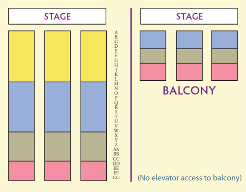 Rocksino Seating Chart