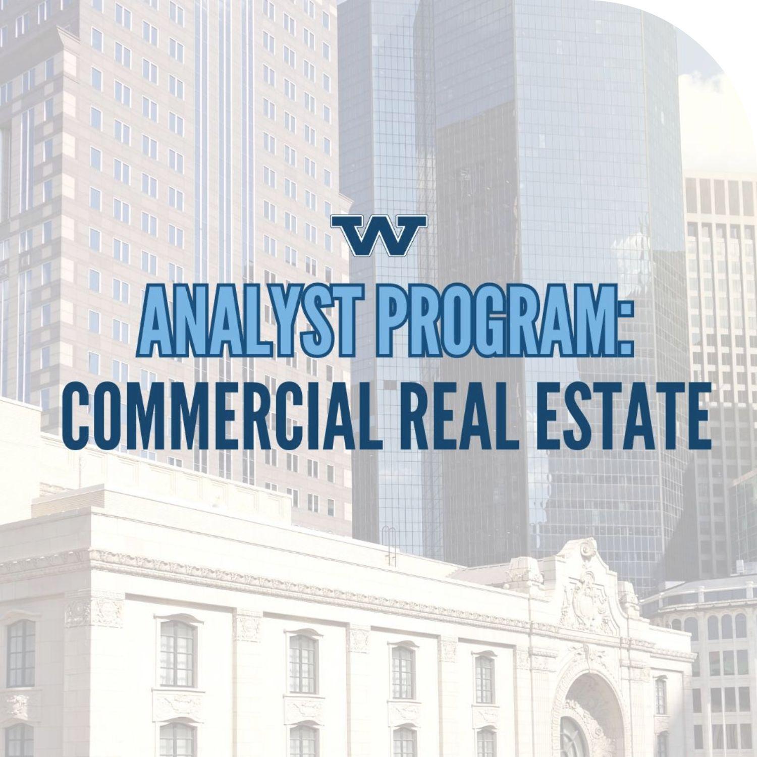 Analyst Program Final Presentation Commercial Real Estate