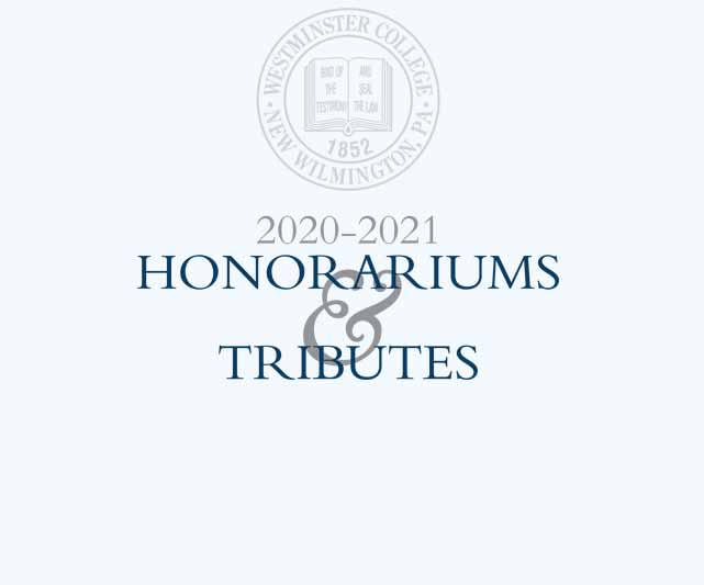 2018-2019 Honorariums and Tributes