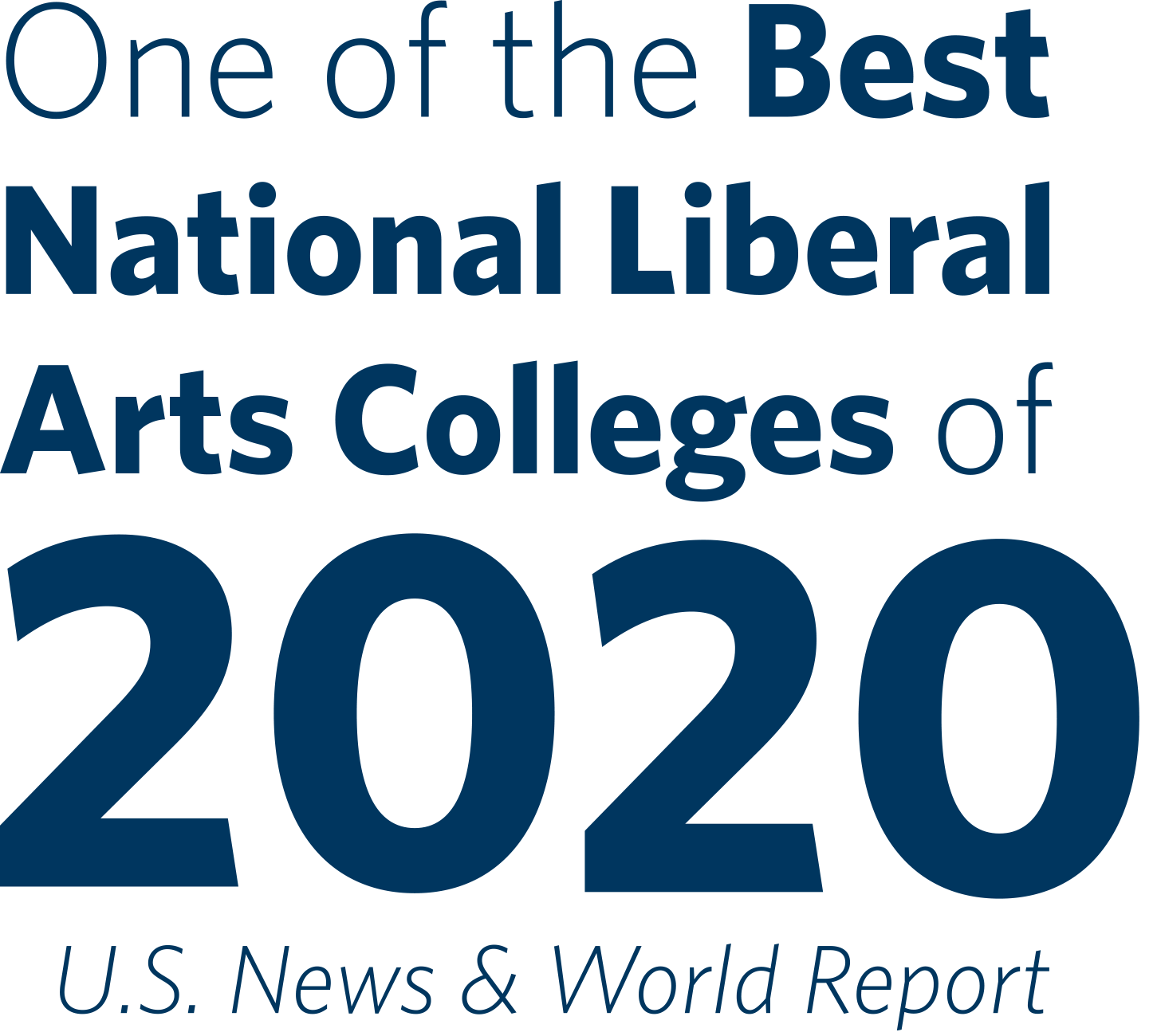One of the best National Liberal Arts Colleges of 2020, US News and world report.